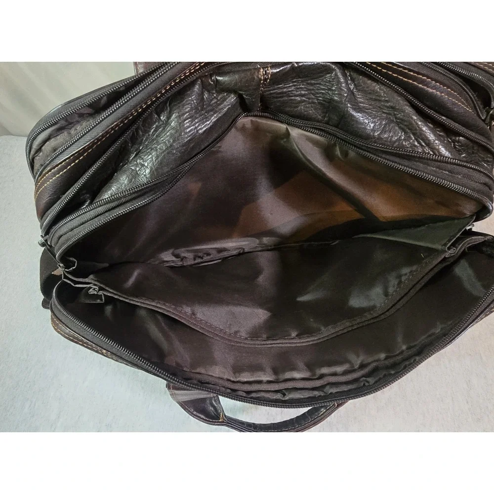 Kenneth Cole Reaction mens Genuine 100% Leather Laptop 16